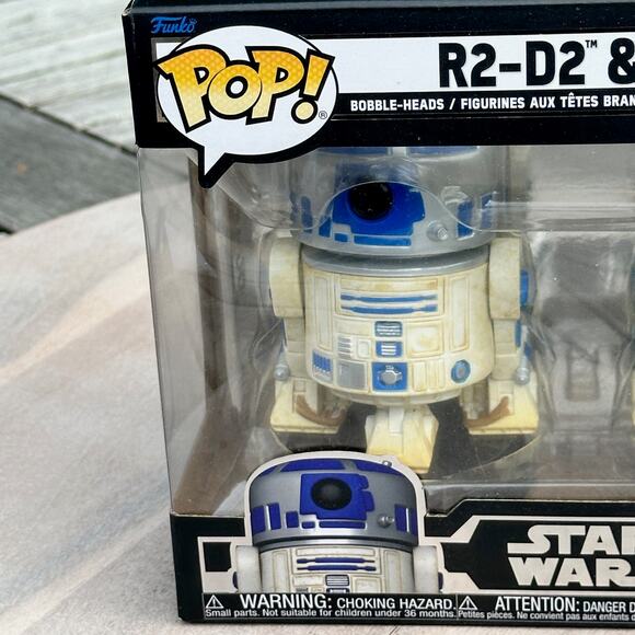 Funko Pop! STAR WARS POP! R2-D2 & R5-D4 2-PACK Collectible Gift Set New In Box - Picture 5 of 13